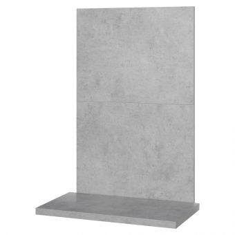 Acantha x2 Tile & Hearth Set in Concrete Effect