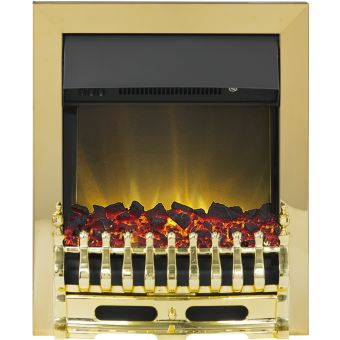 Adam Blenheim Inset Electric fire in Brass