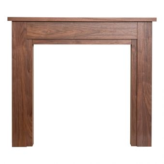 Adam Sudbury Mantelpiece with Downlights in Walnut, 48 Inch