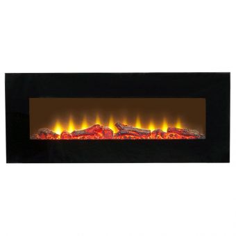 Sureflame WM-9331 Electric Wall Mounted Fire with Remote in Black, 42 Inch