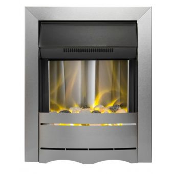 Adam Nevada Electric Fire in Brushed Steel