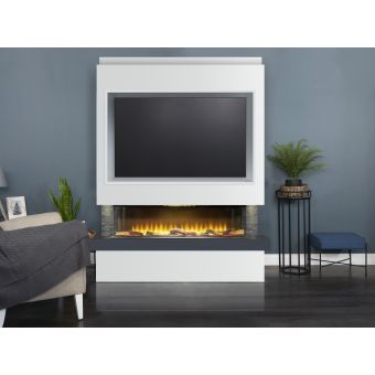 Adam Sahara Pre-Built Panoramic Media Wall 5 with TV Recess