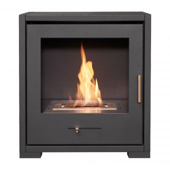 OKO S3 Bio Ethanol Stove in Charcoal Grey