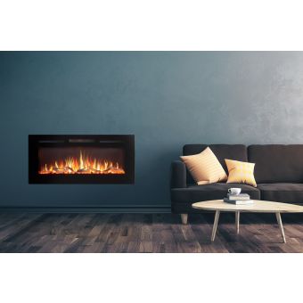 Adam Orlando Inset / Wall Mounted Electric Fire, 42 Inch