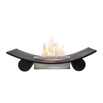 Adam Calda Freestanding Bio Ethanol Fire in Black