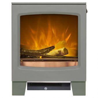 Acantha Lunar Electric Stove in Grey