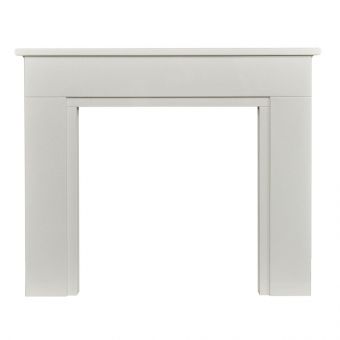 Acantha Maine White Marble Mantelpiece with Downlights, 48 Inch