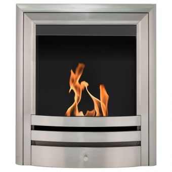 Acantha Vela Bio Ethanol Fire in Brushed Steel