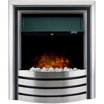 Adam Minnesota 6-in1 Electric Fire with Remote Control in Chrome