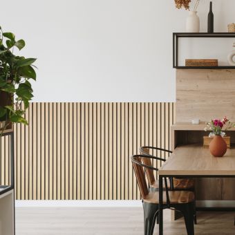 Fuse Acoustic Wooden Wall Panel in Natural Oak, 1.2m x 0.6m