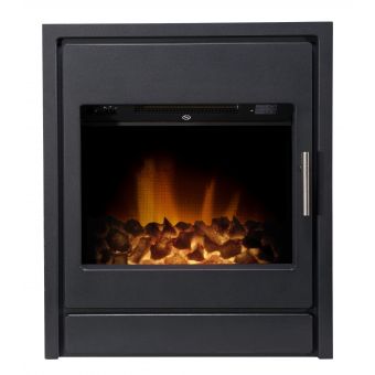 Acantha Alta Electric Inset Stove in Black with Remote Control
