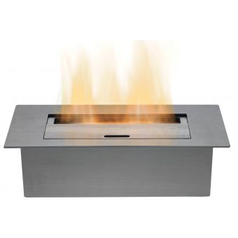 Adam Large Bio Ethanol Burner in Stainless Steel, 3 Litre Capacity