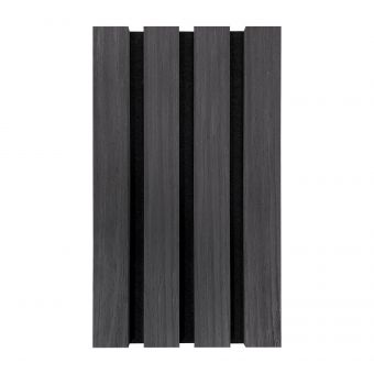 Fuse Acoustic Wooden Wall Panel Sample in Charcoal Oak