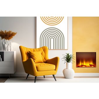 Adam Sahara 22 SQ Fully Inset Media Wall Electric Fire