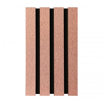 Fuse Acoustic Wooden Wall Panel Sample in Brushed Copper