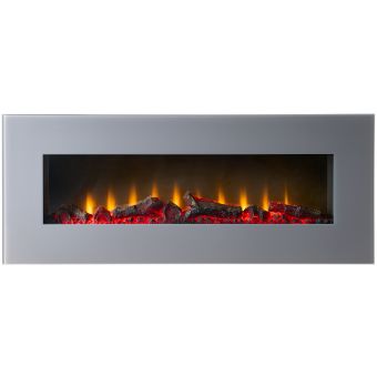 Sureflame WM-9505 Electric Wall Mounted Fire with Remote in Grey, 42 Inch