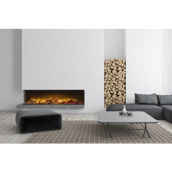 Acantha Aspire 125 Corner View Media Wall Electric fire