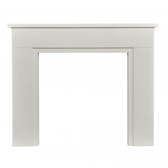 Acantha Maine White Marble Mantelpiece with Downlights, 48 Inch