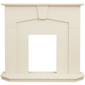 Adam Abbey Fireplace in Stone Effect, 48 Inch