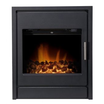 Acantha Alta Electric Inset Stove in Black with Remote Control