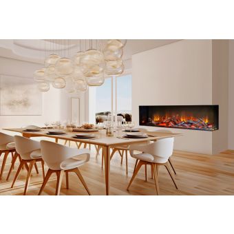 Acantha Ignis 1500 Corner View Media Wall Electric Fire