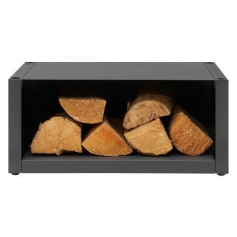 OKO S1/S2 Bio Ethanol Stove Log Store in Charcoal Grey