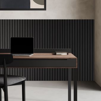 Fuse Acoustic Wooden Wall Panel in Charcoal Oak, 1.2m x 0.6m